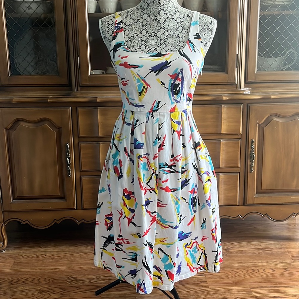 BB Dakota Colorful Spring Dress Size Small